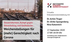 Diskussionveranstaltung: Weichenstellungen für mehr Gerechtigkeit nach Corona