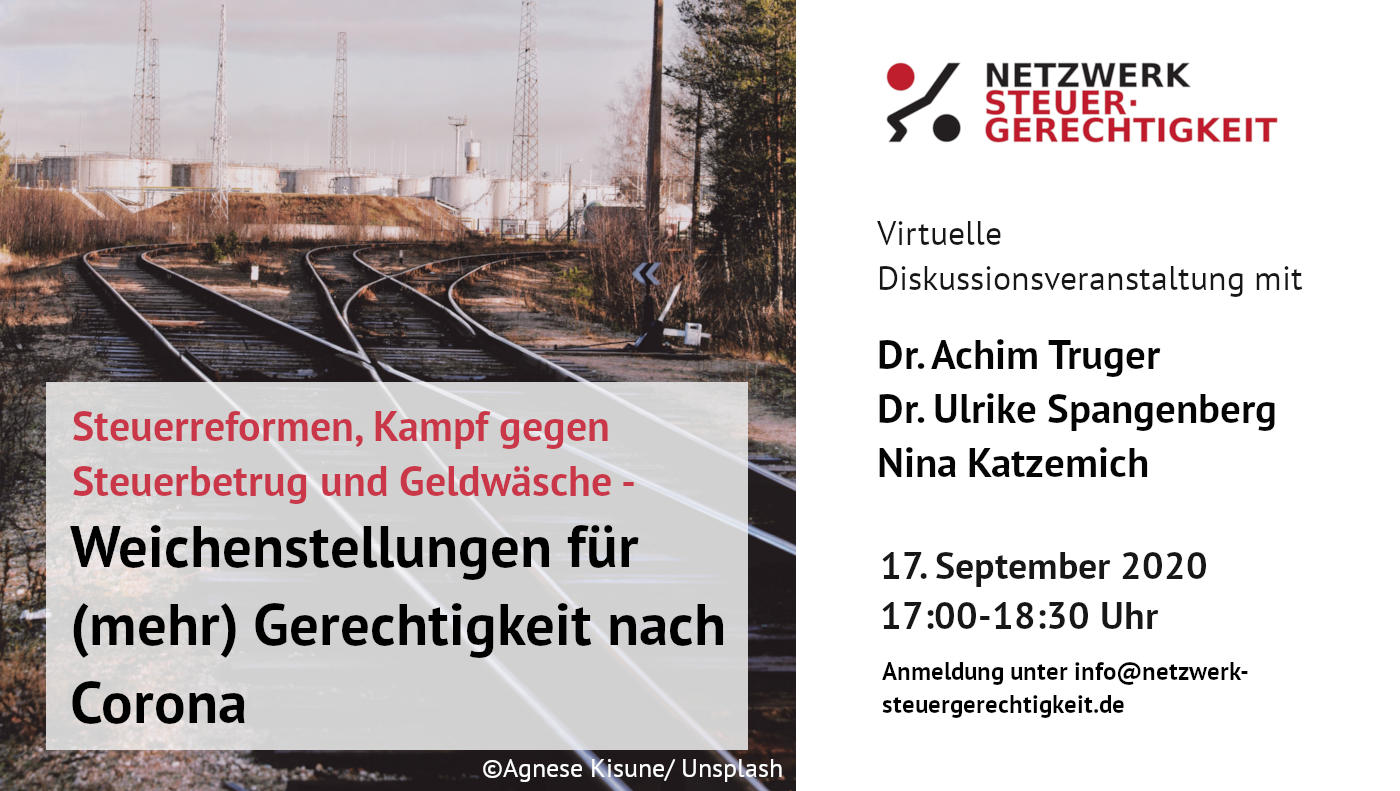 Diskussionveranstaltung: Weichenstellungen für mehr Gerechtigkeit nach Corona