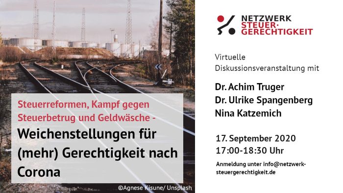 Diskussionveranstaltung: Weichenstellungen für mehr Gerechtigkeit nach Corona